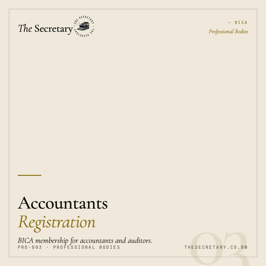 Accountants Registration (BICA)