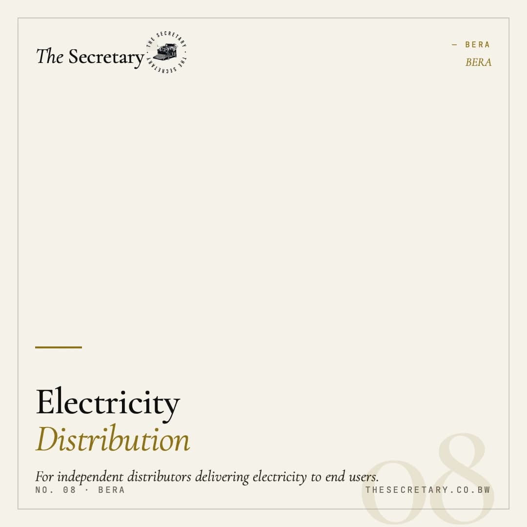 BERA – Electricity Distribution Licence