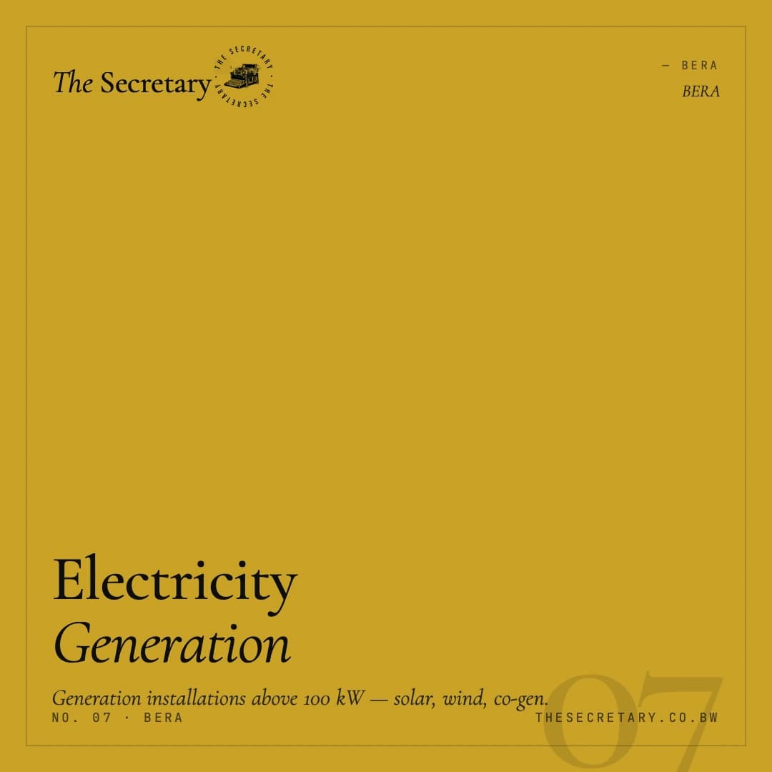 BERA – Electricity Generation Licence
