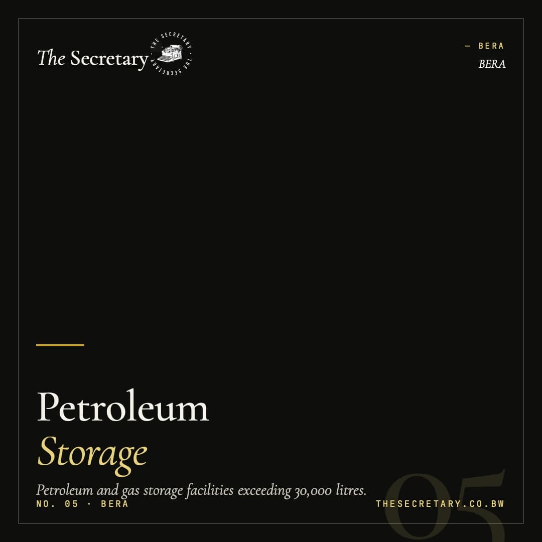 BERA – Petroleum Storage Facility Licence
