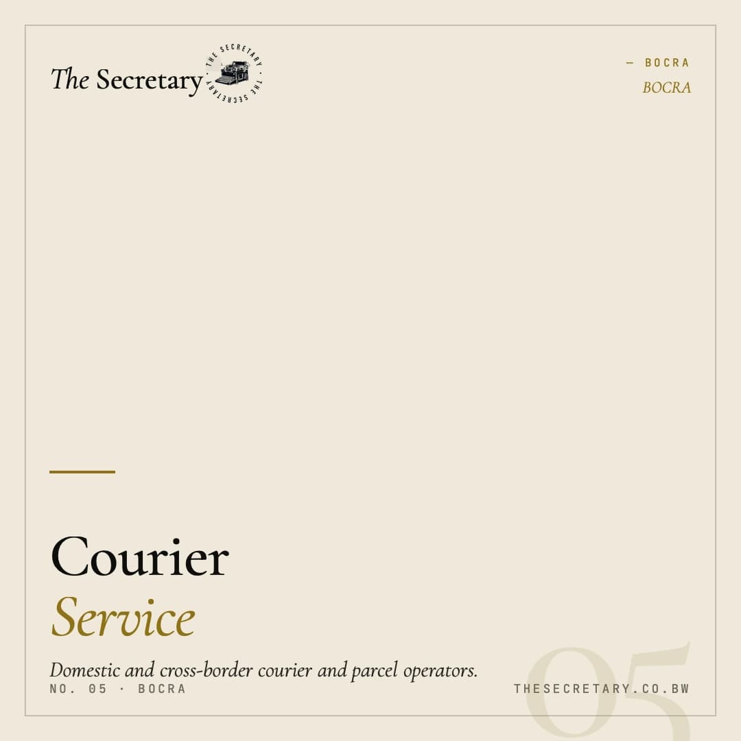 BOCRA – Courier Service Licence
