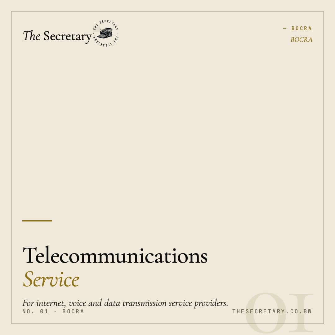 BOCRA – Telecommunications Service Licence