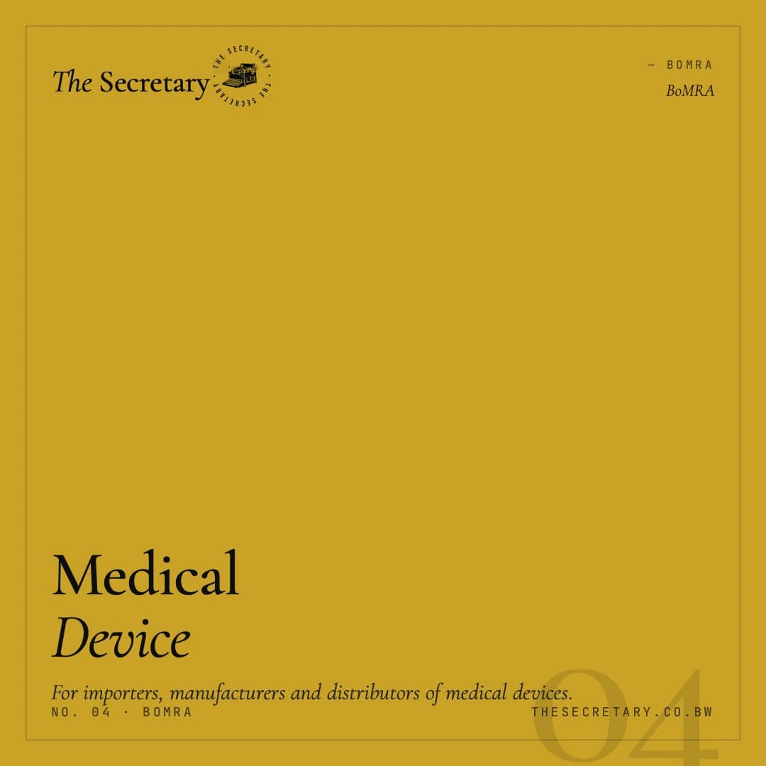 BoMRA – Medical Device Registration