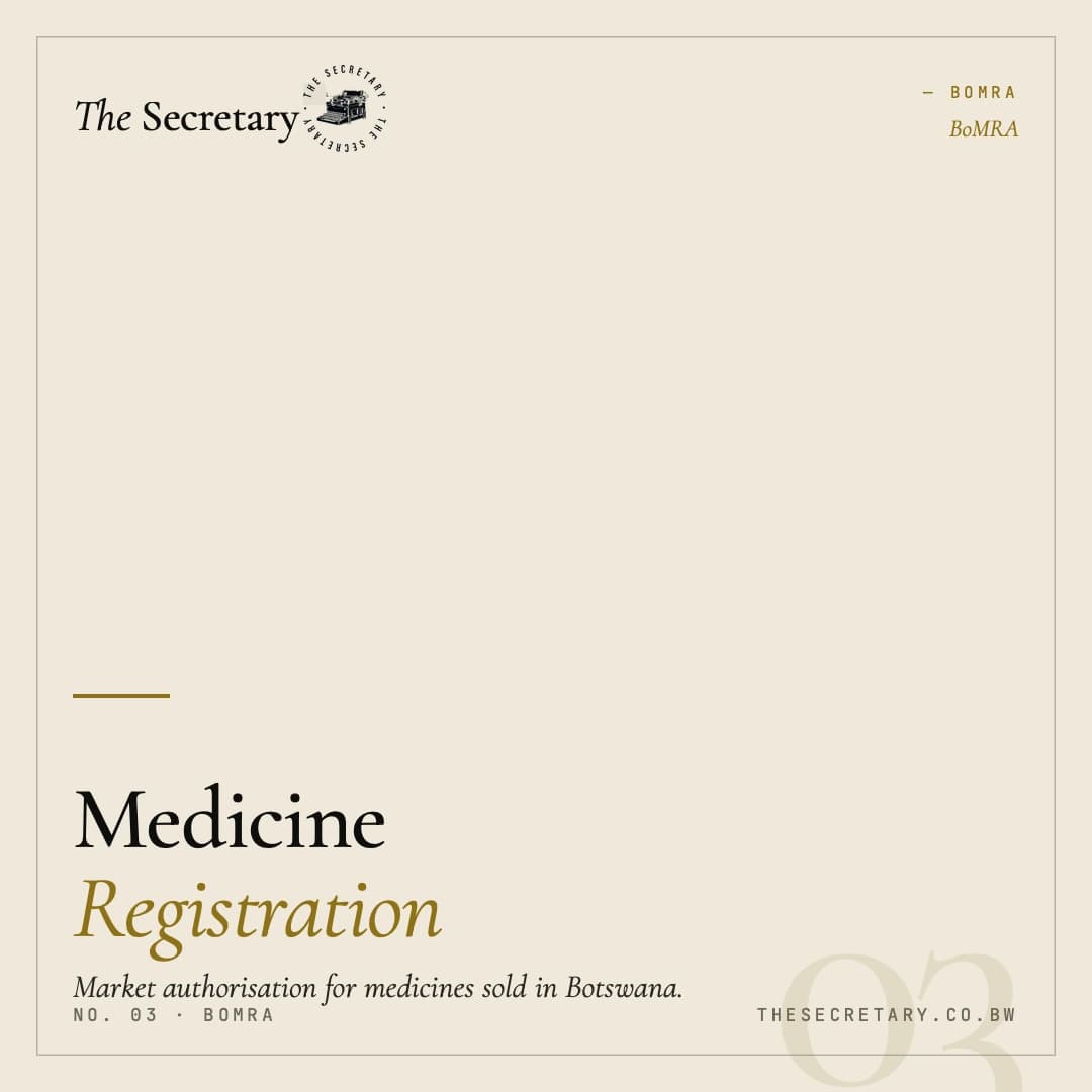 BoMRA – Medicine Registration