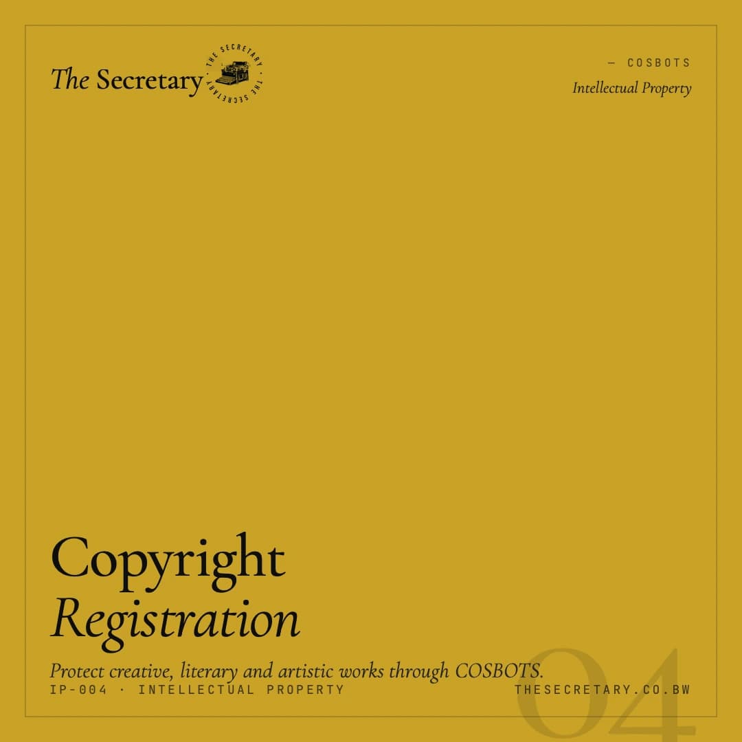 Copyright Registration (COSBOTS)