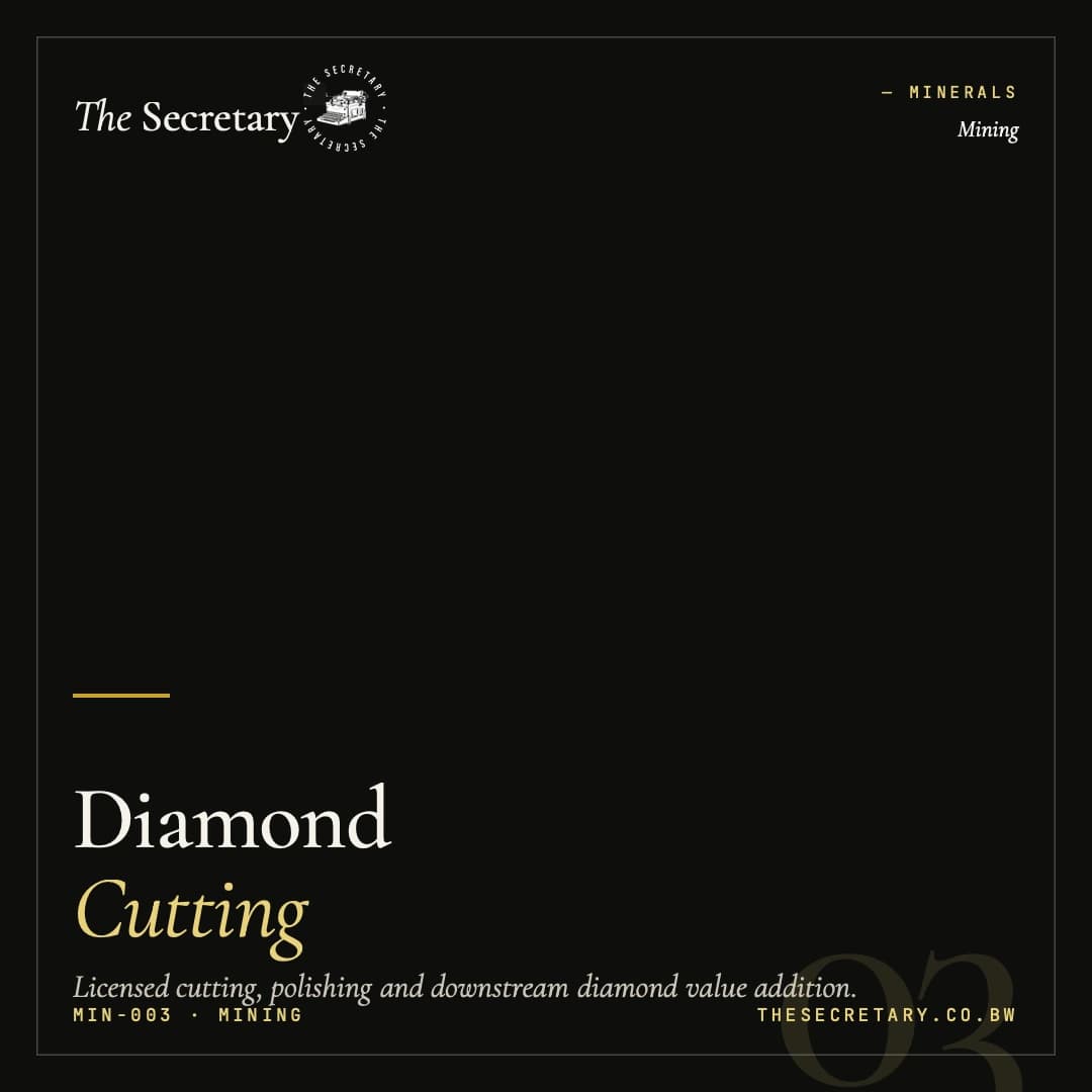 Diamond Cutting & Polishing Licence