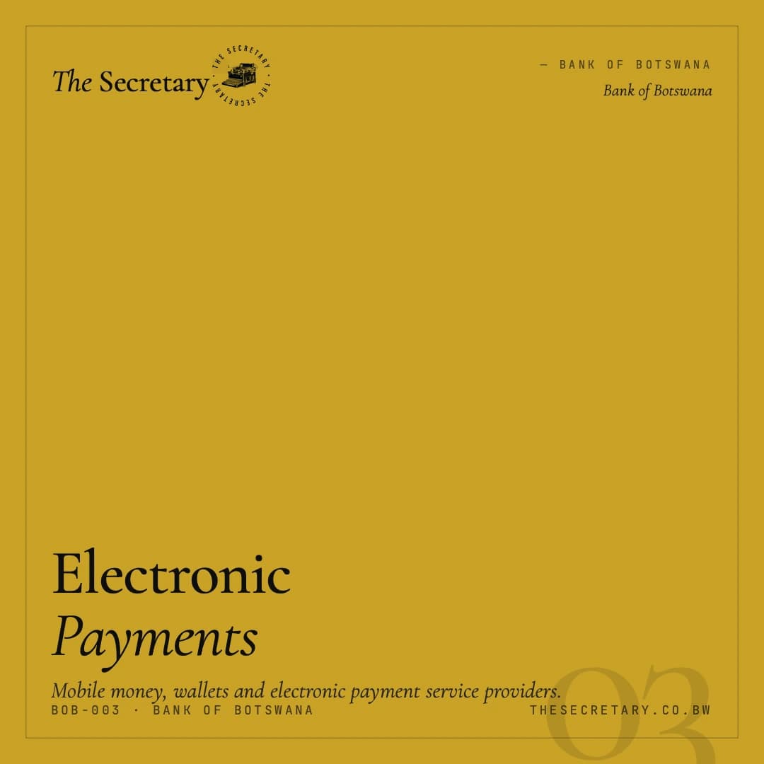 Electronic Payment Services / Mobile Money Licence