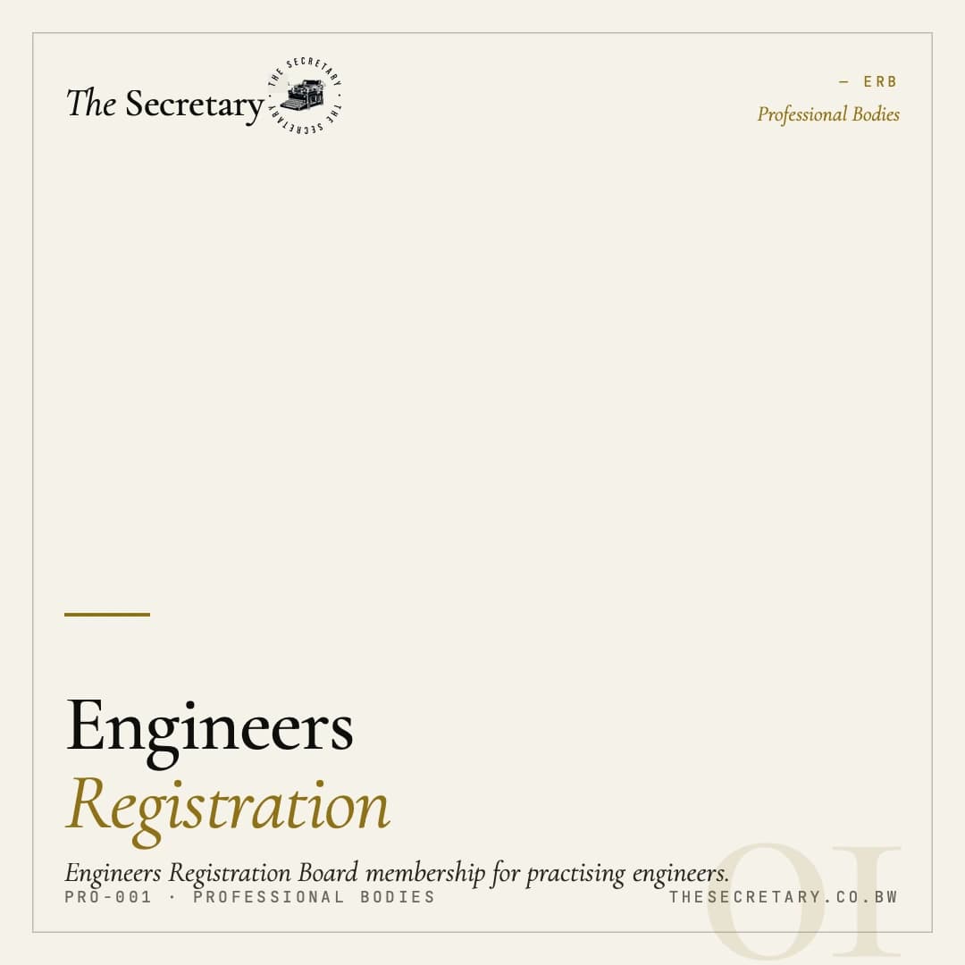 Engineers Registration (ERB)