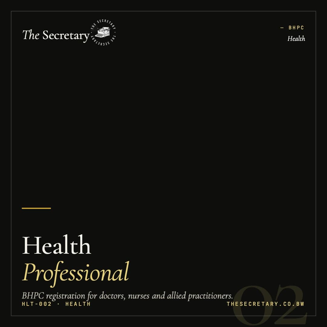 Health Professional Registration (BHPC)