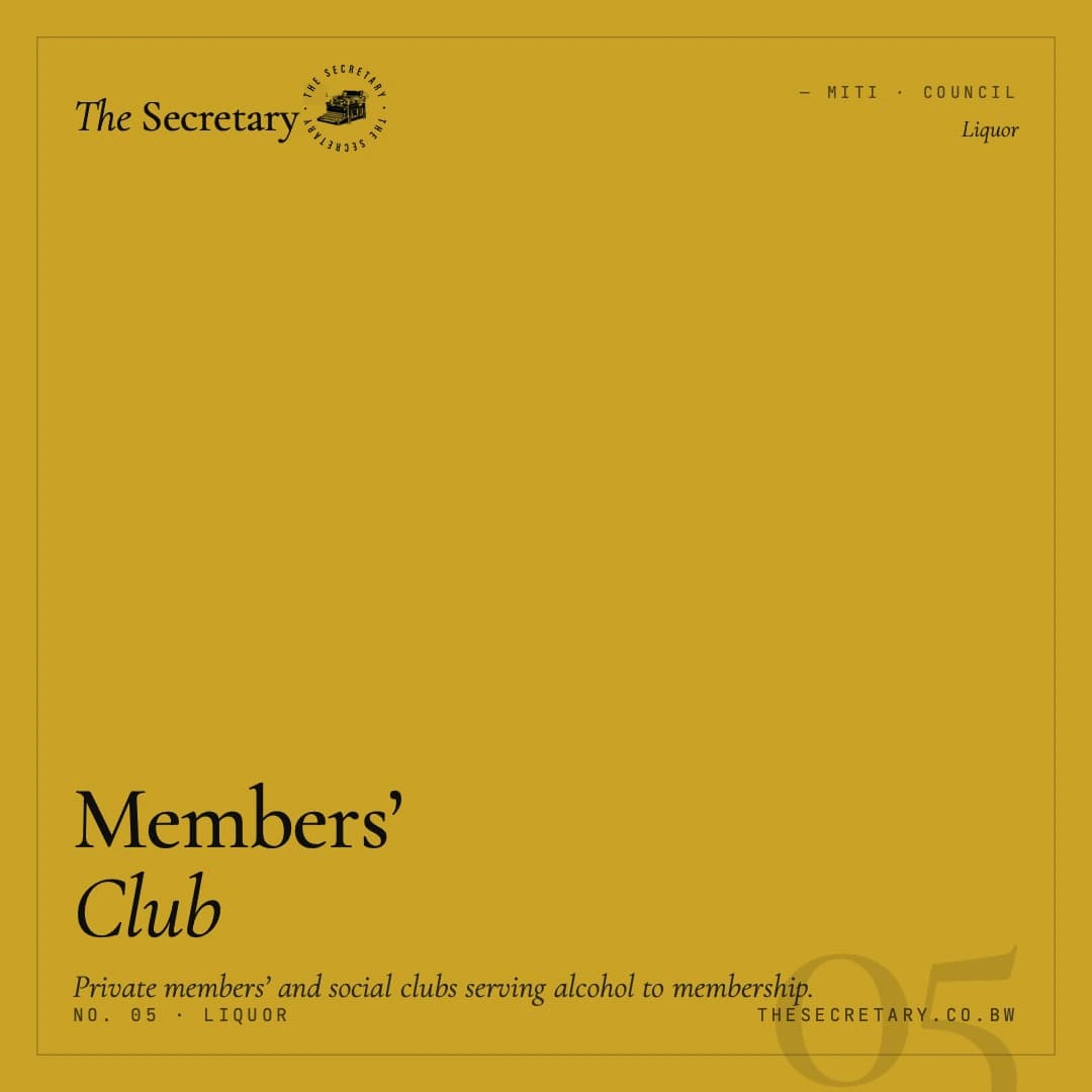 Liquor Licence – Club