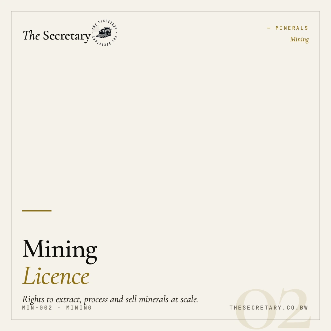 Mining Licence