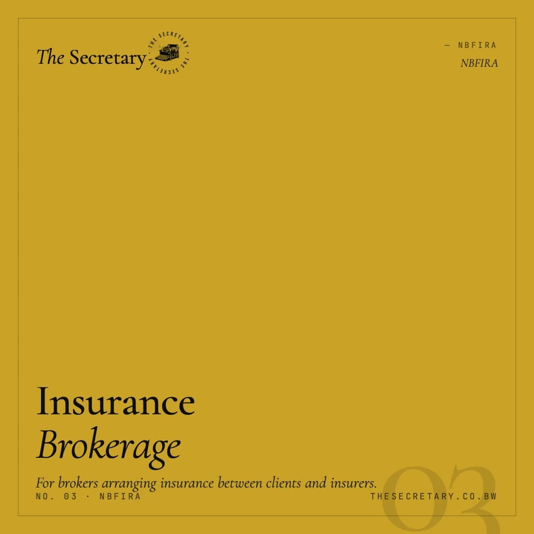 NBFIRA – Insurance Brokerage Licence