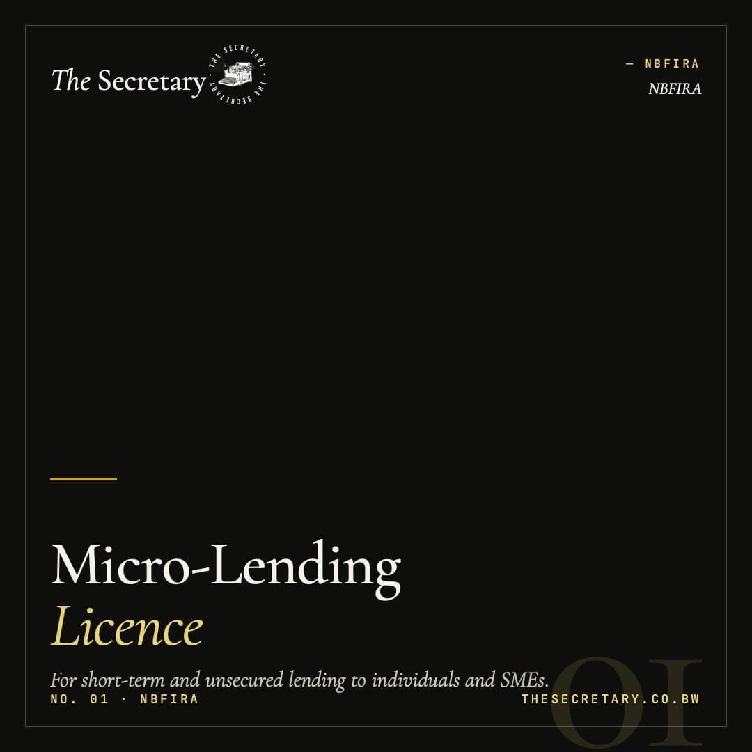 NBFIRA – Micro-Lending Licence