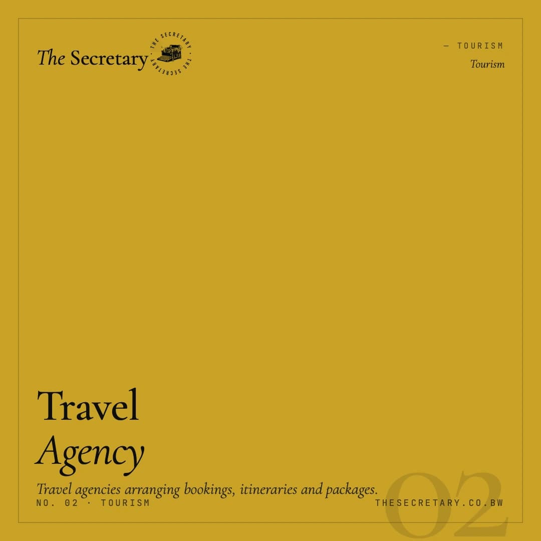 Tourism – Enterprise Licence (Travel Agency)
