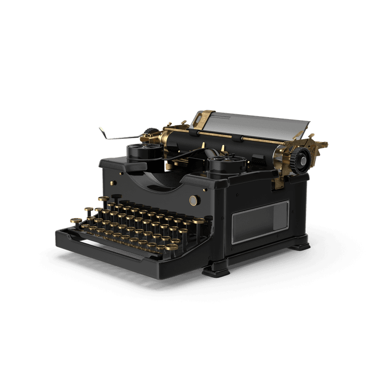 The Secretary — vintage typewriter brand mark