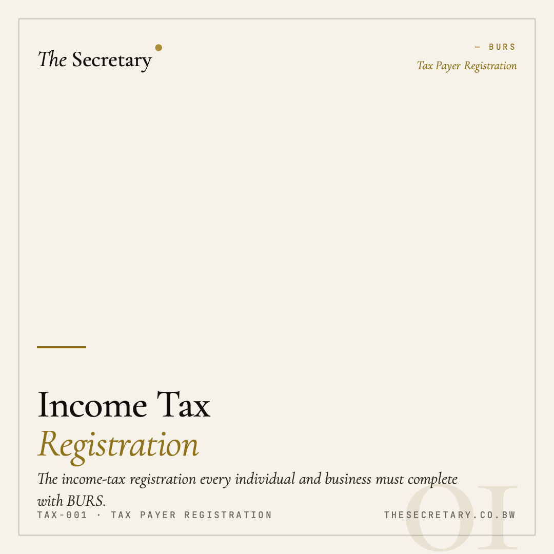 BURS - Income Tax Registration